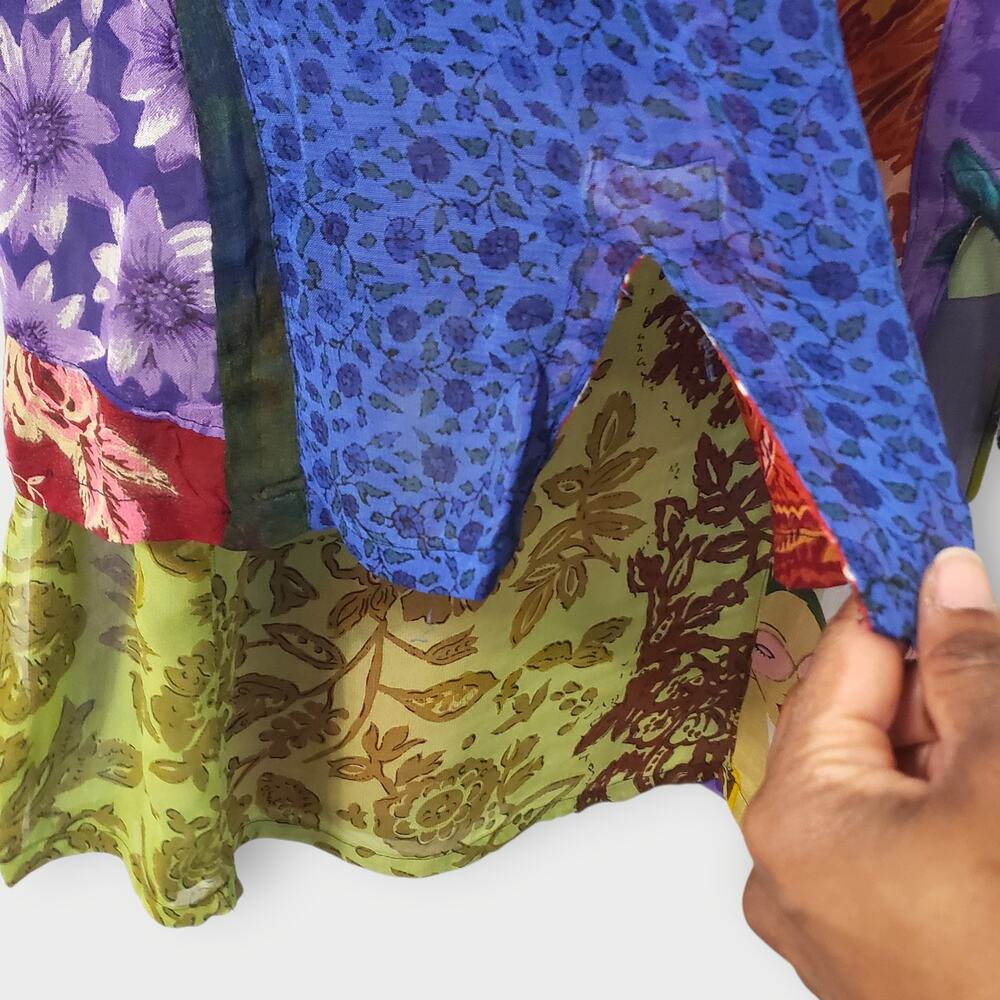 Sacred Threads Layered Patchwork Sleeveless Tunic… - image 4